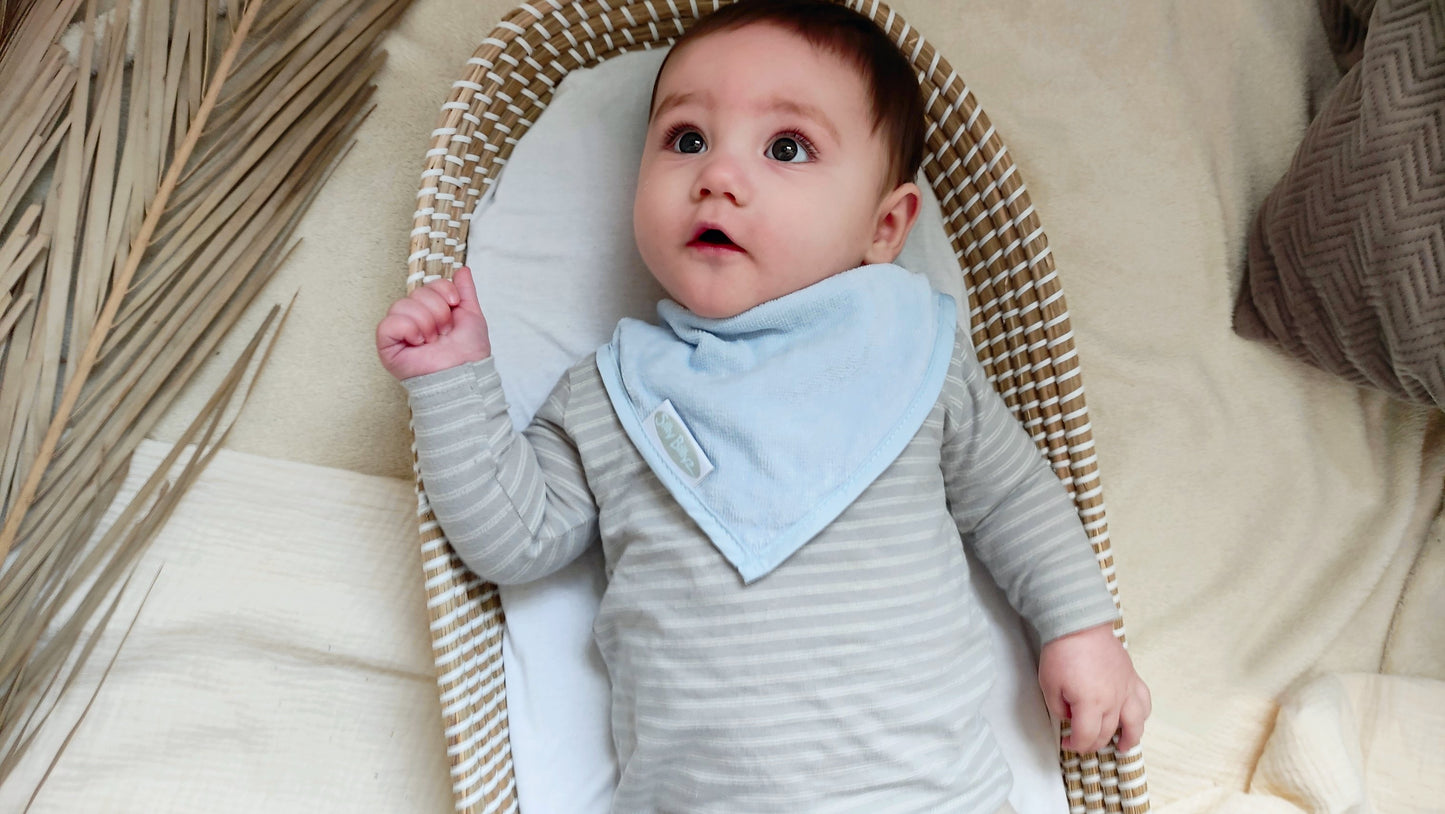Bandana Bib - dusty blue